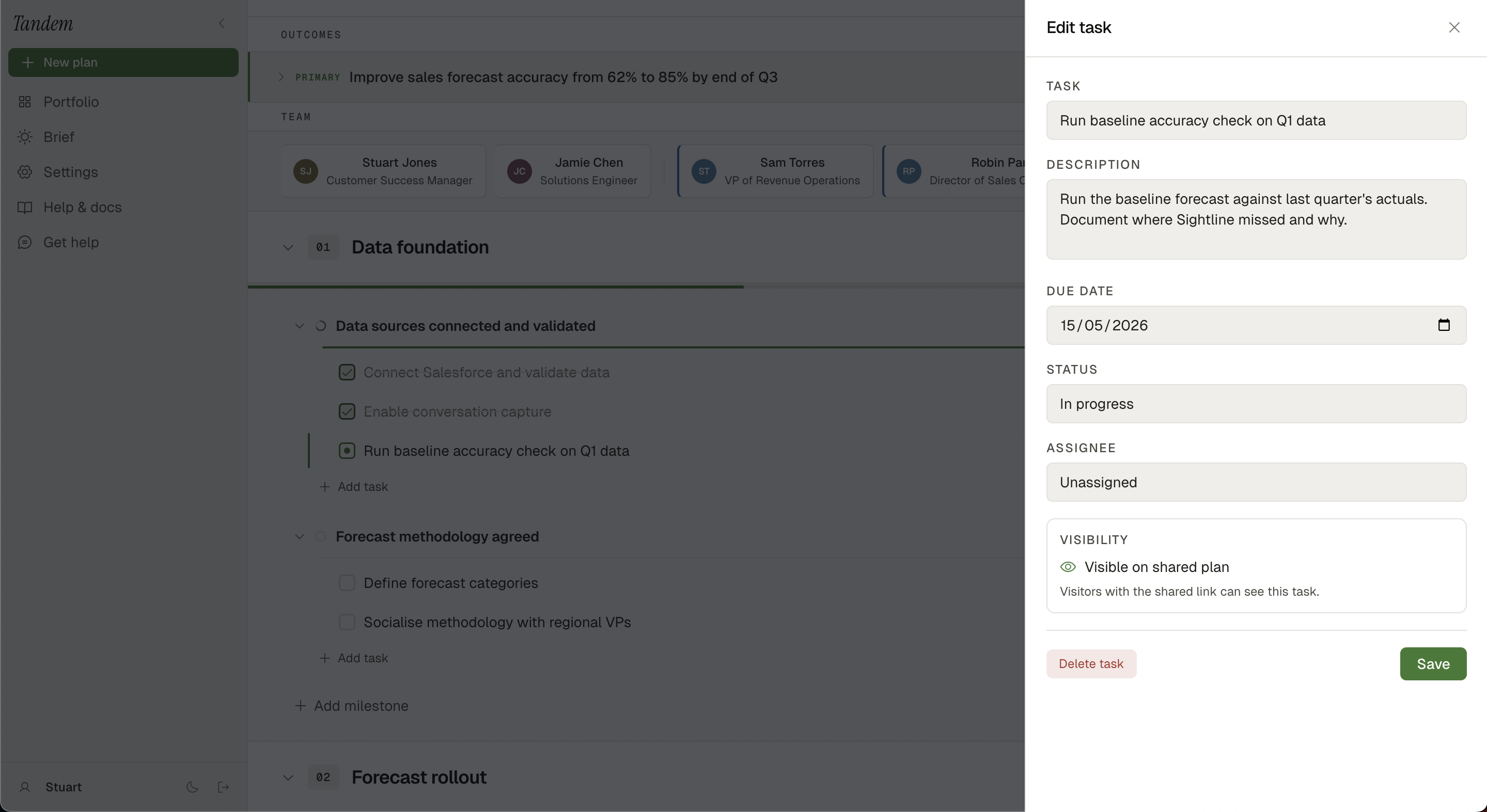 Task editor